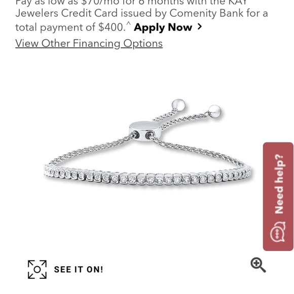 Bolo Bracelet 1/15 ct tw Diamonds Sterling Silver MSRP $399.99 - Picture 9 of 12